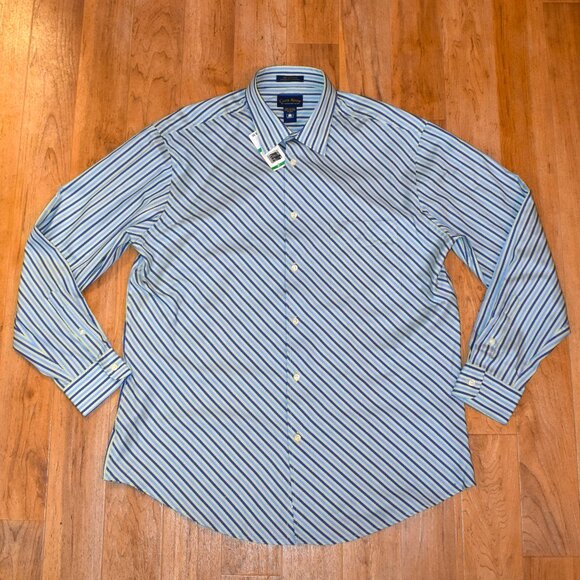 Club Room Other - NWT Club Room Diagonal Stripe Dress Shirt Sz LG